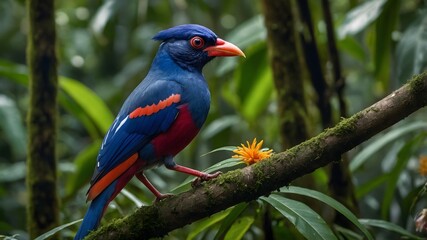Jewel of the Forest: The Sri Lanka Blue Magpie in a Rainforest Wonderland