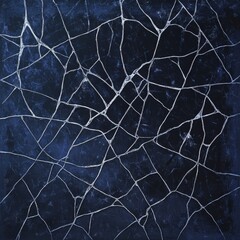 Cracked Ice, Abstract Winter Texture