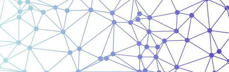 Azure Gradient Network Connected Dots  Lines © papah