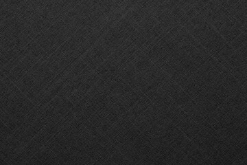black fabric texture, natural linen canvas as background