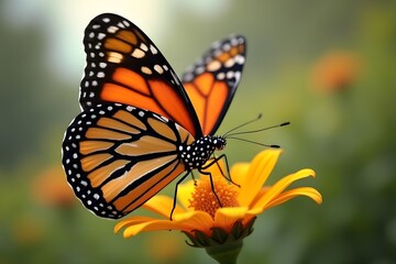 Fototapeta premium Monarch Butterflies Migrating South for the Winter
