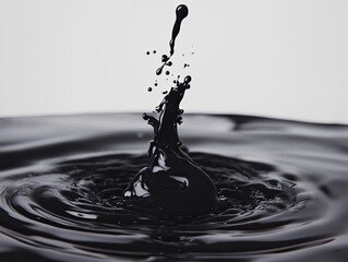 Dark Liquid Splash for Abstract Background.