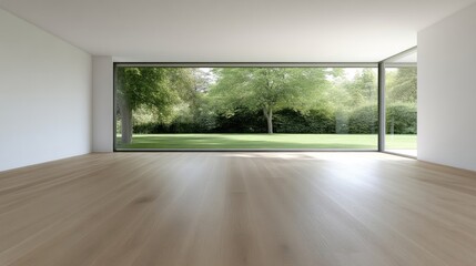 Obraz premium Empty modern room with expansive view