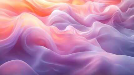 Fototapeta premium Pastel fabric waves soft dreamy texture background