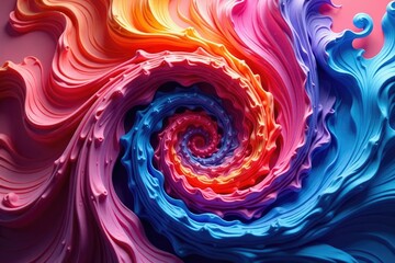 Fototapeta premium Abstract swirls of color forming a distinct pattern , repeating, texture
