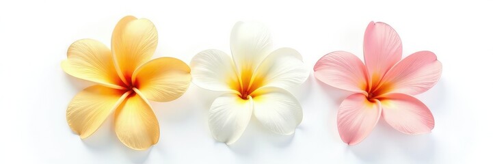 Isolated botanical specimen on white background, flower, simple, pure