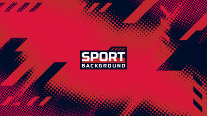 Abstract sport background with red and navy color and copy space area