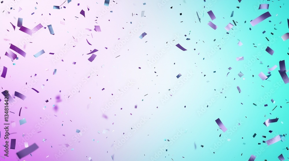Poster gradient pastel background confetti copy space soft lavender and mint green gradient background with