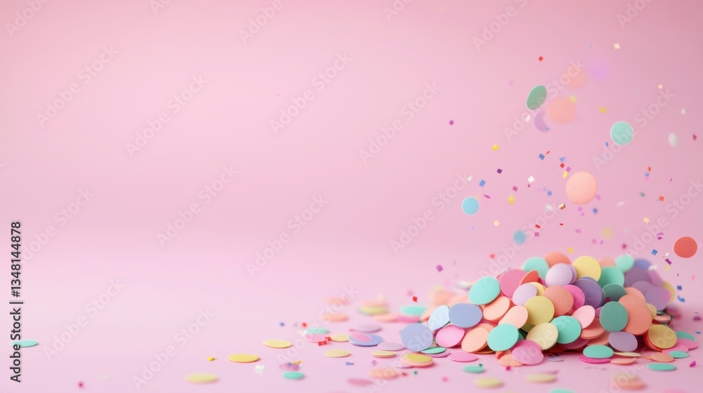 Poster gradient rainbow background confetti copy space vibrant rainbow gradient background with colorful co