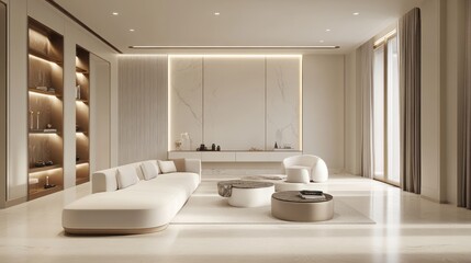 Fototapeta premium Luxurious Modern Living Room Interior Design