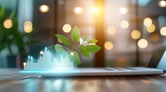 Office Intelligent Automation Efficiency Charts and graphs displaying increased productivity and reduced errors due to automated systems, clean data visualization.