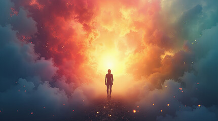 Fototapeta premium The Unknown Horizon A Beacon of New Dreams