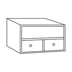 Obraz premium vector illustration of a bookshelf