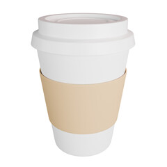 paper cup of coffee mockup