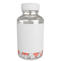 medicine bottle isolated