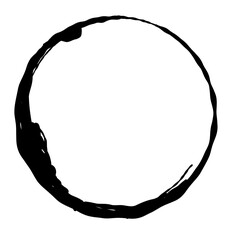 Coffee Stain Rings and Abstract Circle Traces from Cup for Vintage and Grunge Design