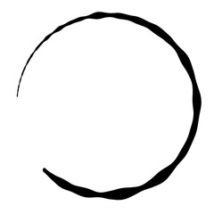 Coffee Stain Rings and Abstract Circle Traces from Cup for Vintage and Grunge Design