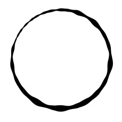 Coffee Stain Rings and Abstract Circle Traces from Cup for Vintage and Grunge Design