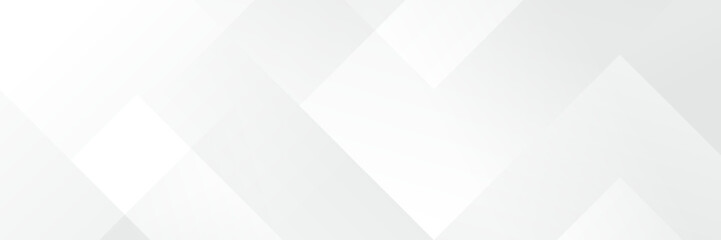Abstract white Geometric banner design background. 