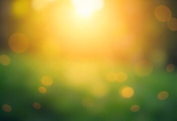 Obraz premium Generative AI Spring Bokeh Background with Soft Light and Green Tones, Perfect for Nature and Seasonal Designs