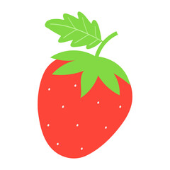 Fresh red strawberry