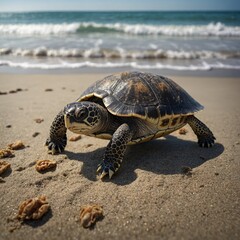 turtle on the sand