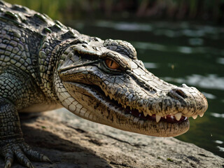 Fototapeta premium gator in the everglades