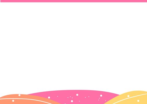 simple pink certificate background