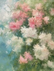 Abstract art oil painting background wallpaper