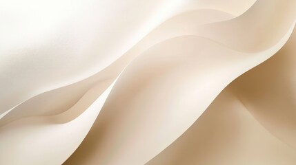 Obraz premium Abstract Beige Curves: A Study in Light and Shadow