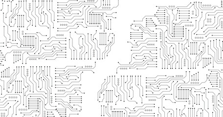 Futuristic vector illustration. High-tech technology abstract background. Abstract Technology Background , circuit board with copy space stock illustration