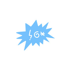 Swear word speech bubble vector