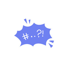 Swear word speech bubble vector