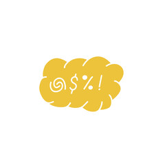 Swear word speech bubble vector
