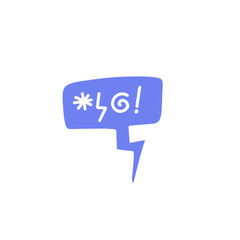 Swear word speech bubble vector