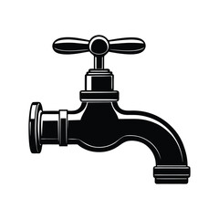 water tap isolated on white