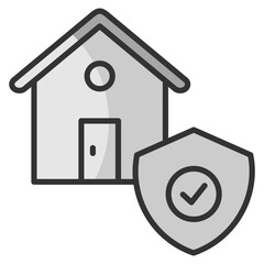 Asset Security  Icon Element For Design