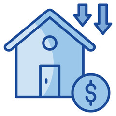 Depreciation  Icon Element For Design