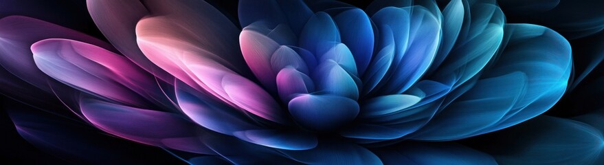 Beautiful abstract flower design with vibrant shades of color