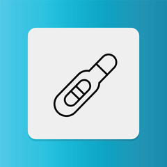 Pregnancy Test icon. Editable stroke. Vector illustration