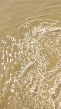 Boat Wake on Water in Blaye
