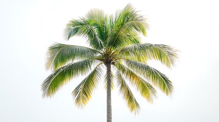 Palm tree standing tall in tropical paradise nature photography serenity