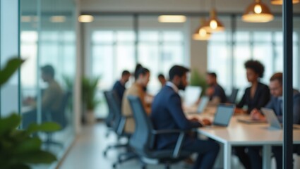 business meeting in conference room