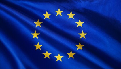 european union flag waving flag of europe