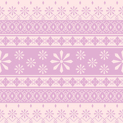 Set of geometric pattern on pink theme. Vector.