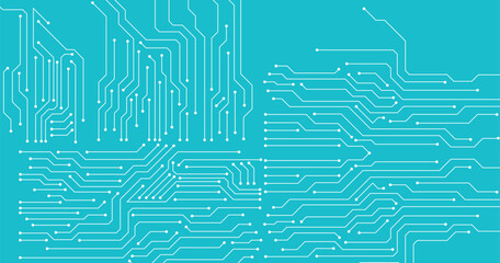 Vector circuit board illustration. Abstract technology.  Seamless pattern