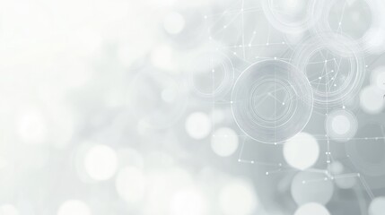 Abstract background of circles and lines, soft light, no objects