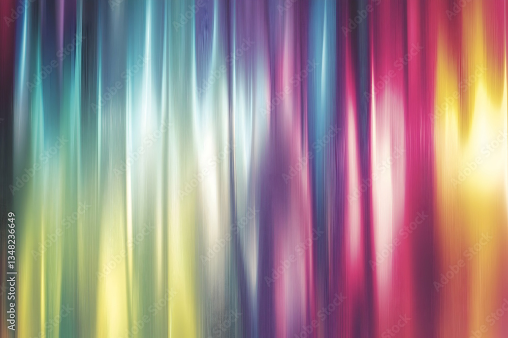 Poster vibrant abstract aurora, a symphony of color and motion in mesmerizing light streams