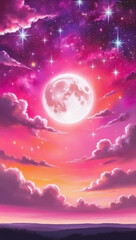 night sky with clouds