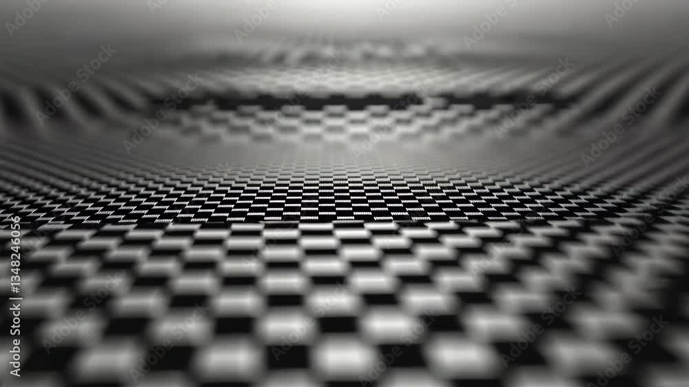 Aufkleber intricate texture of carbon fiber surface illuminated softly generative ai